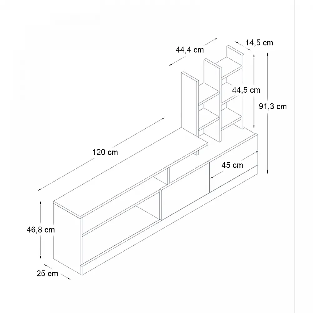 Σύνθεση τηλεόρασης Pesaro Megapap χρώμα sepet oak 165x25x91,3εκ. - GP042-0030,2 Σύνθεση τηλεόρασης Pesaro Megapap χρώμα sepet oak 165x25x91,3εκ. - GP042-0030,2