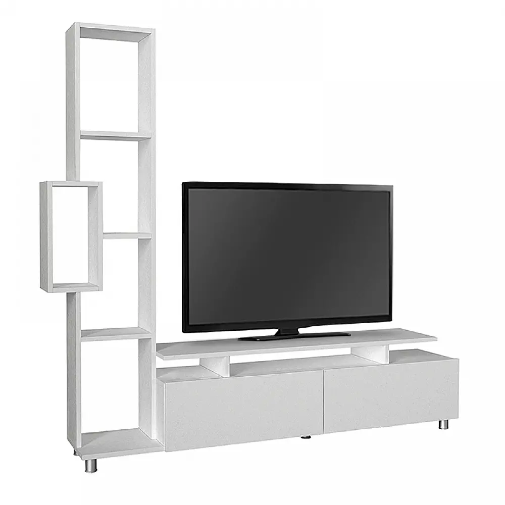 Σύνθεση τηλεόρασης Tulip Megapap χρώμα λευκό 160x29,5x160εκ. - GP042-0046,1 Σύνθεση τηλεόρασης Tulip Megapap χρώμα λευκό 160x29,5x160εκ. - GP042-0046,1