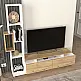 Σύνθεση τηλεόρασης Tulip Megapap χρώμα λευκό - sepet oak 160x29,5x160εκ. - GP042-0046,3 Σύνθεση τηλεόρασης Tulip Megapap χρώμα λευκό - sepet oak 160x29,5x160εκ. - GP042-0046,3