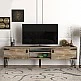 Έπιπλο τηλεόρασης Costa Megapap χρώμα vintage patik - μαύρο 180x29,5x49εκ. Έπιπλο τηλεόρασης Costa Megapap χρώμα vintage patik - μαύρο 180x29,5x49εκ.