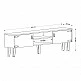 Έπιπλο τηλεόρασης Costa Megapap χρώμα vintage patik - μαύρο 180x29,5x49εκ. Έπιπλο τηλεόρασης Costa Megapap χρώμα vintage patik - μαύρο 180x29,5x49εκ.