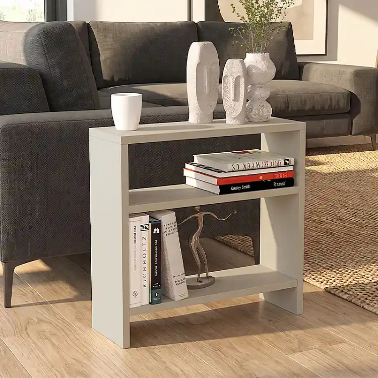 Τραπεζάκι βοηθητικό Silvanus Megapap χρώμα sandstone 51x17,5x49εκ. | GP042-0095,6