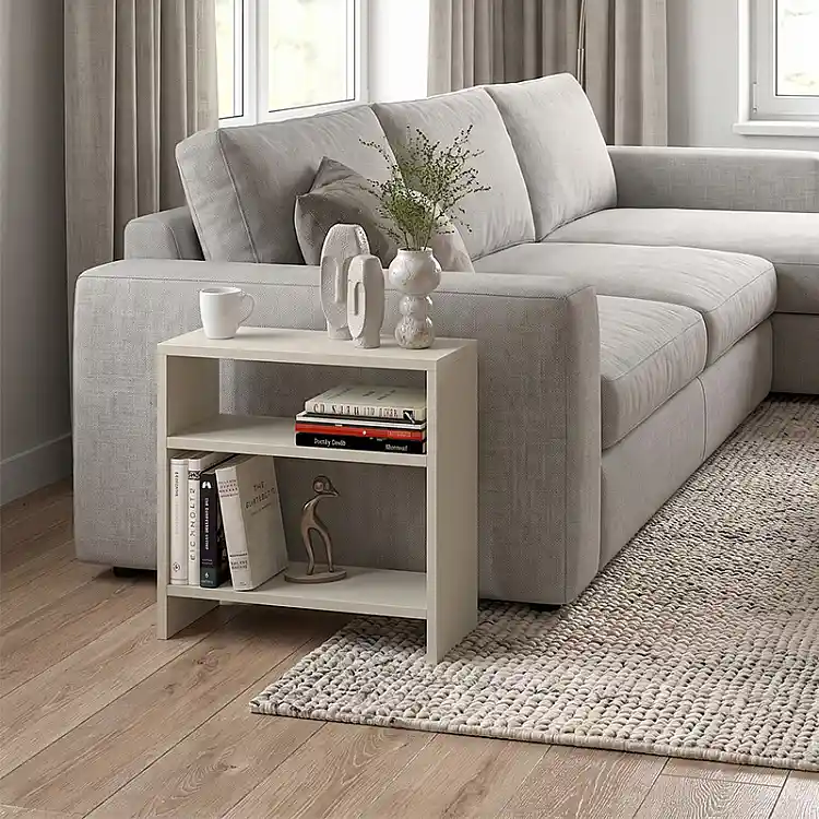 Τραπεζάκι βοηθητικό Silvanus Megapap χρώμα sandstone 51x17,5x49εκ. | GP042-0095,6
