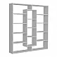 Βιβλιοθήκη Ample Megapap χρώμα λευκό 125x22x135,7εκ. Βιβλιοθήκη Ample Megapap χρώμα λευκό 125x22x135,7εκ.