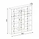 Βιβλιοθήκη Ample Megapap χρώμα λευκό 125x22x135,7εκ. Βιβλιοθήκη Ample Megapap χρώμα λευκό 125x22x135,7εκ.