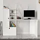 Γραφείο εργασίας Domingo Megapap χρώμα λευκό 149,5x60x120εκ.