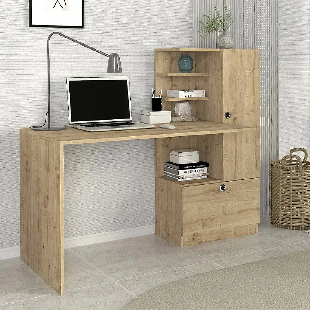 Γραφείο εργασίας Merino Megapap χρώμα sapphire oak 149,5x61,8x120εκ. | GP042-0111,4