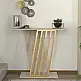Κονσόλα Gravity Megapap χρώμα travertine - χρυσό 90x29,6x76,8εκ.