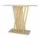 Κονσόλα Gravity Megapap χρώμα travertine - χρυσό 90x29,6x76,8εκ.