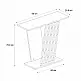 Κονσόλα Gravity Megapap χρώμα travertine - χρυσό 90x29,6x76,8εκ.