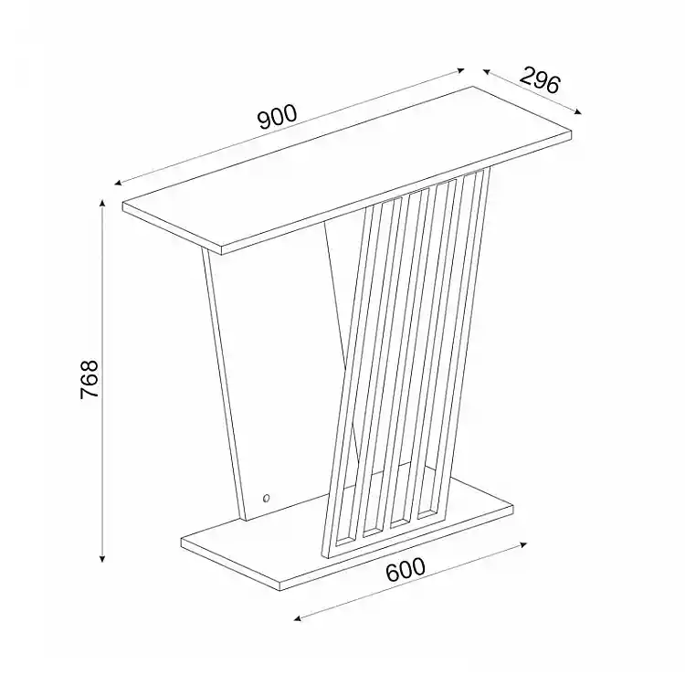 Κονσόλα Gravity Megapap χρώμα travertine - χρυσό 90x29,6x76,8εκ. | GP042-0135,2