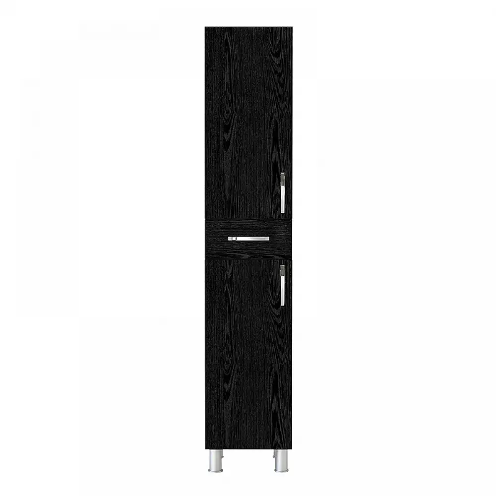 Ντουλάπι κουζίνας - μπάνιου Selina Megapap χρώμα sencron black 35x31x179εκ. | GP042-0146,3