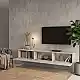Έπιπλο τηλεόρασης επιτοίχιο Damla Megapap με LED χρώμα sandstone 180x29,5x29,5εκ. | GP042-0169,11