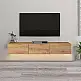 Έπιπλο τηλεόρασης επιτοίχιο Damla Megapap με LED χρώμα sapphire oak 180x29,5x29,5εκ. | GP042-0169,2