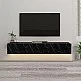 Έπιπλο τηλεόρασης επιτοίχιο Damla Megapap με LED χρώμα μαύρο εφέ μαρμάρου 180x29,5x29,5εκ. Έπιπλο τηλεόρασης επιτοίχιο Damla Megapap με LED χρώμα μαύρο εφέ μαρμάρου 180x29,5x29,5εκ.