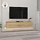 Έπιπλο τηλεόρασης επιτοίχιο Aristo Megapap με LED χρώμα sapphire oak 135x31,6x25εκ. Έπιπλο τηλεόρασης επιτοίχιο Aristo Megapap με LED χρώμα sapphire oak 135x31,6x25εκ.