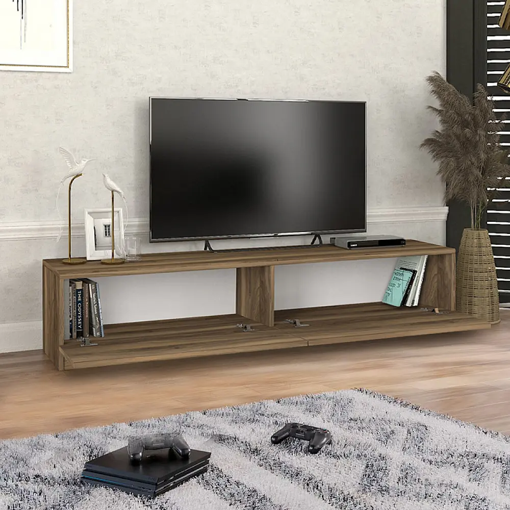 Έπιπλο τηλεόρασης Ahenk Megapap χρώμα καρυδί 160x31,3x32,9εκ. - GP042-0175,2
