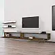 Έπιπλο τηλεόρασης Nirvana Megapap χρώμα καρυδί - λευκό 180x31,3x41,7εκ. - GP042-0179,1