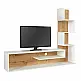 Έπιπλο τηλεόρασης Metehan Megapap χρώμα λευκό - sapphire oak 149,5x29,5x120εκ. - GP042-0183,1 Έπιπλο τηλεόρασης Metehan Megapap χρώμα λευκό - sapphire oak 149,5x29,5x120εκ. - GP042-0183,1