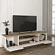 Έπιπλο τηλεόρασης Fedya Megapap χρώμα λευκό - sapphire oak 180x45x44,6εκ. | GP042-0184,1