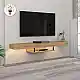 Έπιπλο τηλεόρασης επιτοίχιο Albares Megapap με LED χρώμα sapphire oak 150x29,6x22εκ. | GP042-0186,1