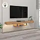 Έπιπλο τηλεόρασης επιτοίχιο Albares Megapap με LED χρώμα sapphire oak 150x29,6x22εκ. | GP042-0186,1