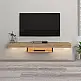 Έπιπλο τηλεόρασης επιτοίχιο Albares Megapap με LED χρώμα sapphire oak 150x29,6x22εκ. | GP042-0186,1