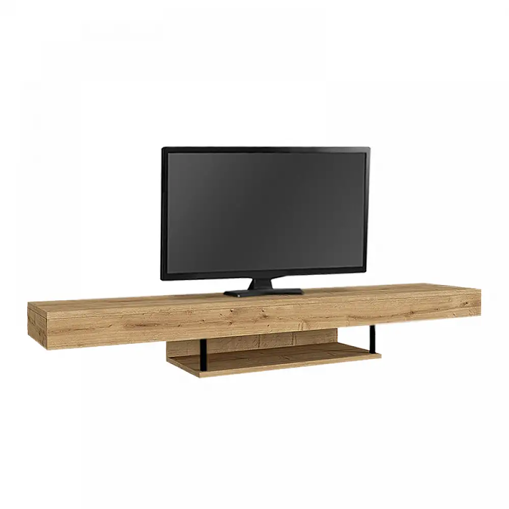 Έπιπλο τηλεόρασης επιτοίχιο Albares Megapap με LED χρώμα sapphire oak 150x29,6x22εκ. | GP042-0186,1