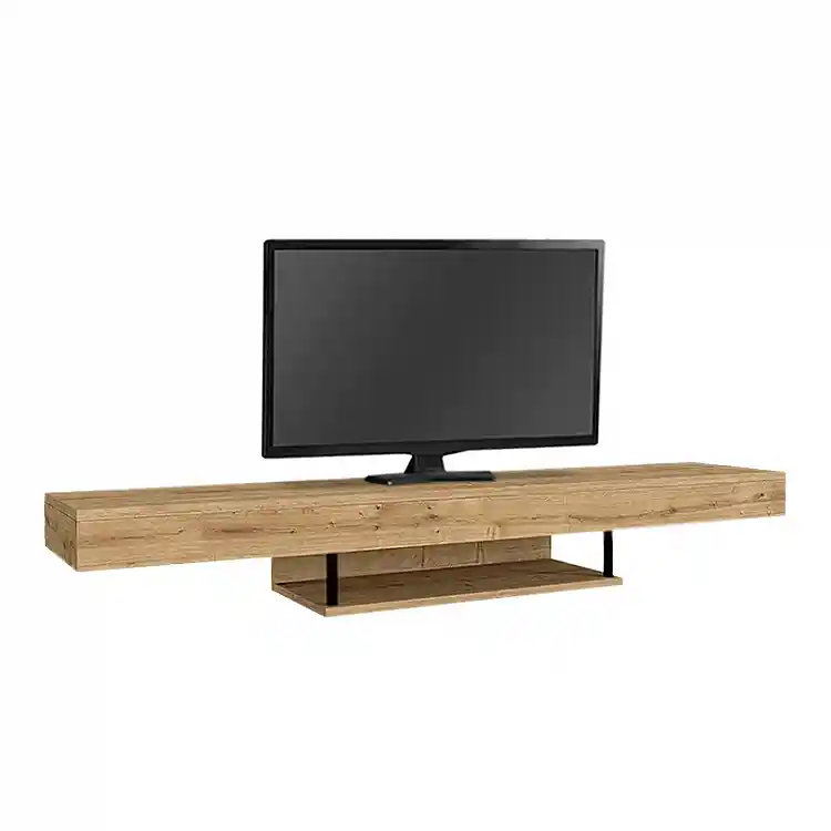 Έπιπλο τηλεόρασης επιτοίχιο Albares Megapap με LED χρώμα sapphire oak 150x29,6x22εκ. | GP042-0186,1