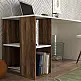 Γραφείο εργασίας Coral Megapap χρώμα λευκό - καρυδί 140x60x75εκ. Γραφείο εργασίας Coral Megapap χρώμα λευκό - καρυδί 140x60x75εκ.