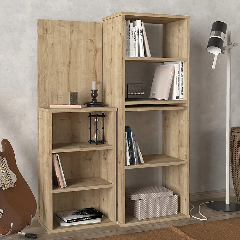 Γραφείο εργασίας πολυμορφικό Last Megapap χρώμα sapphire oak 119x44,7x123εκ. | GP042-0203,2