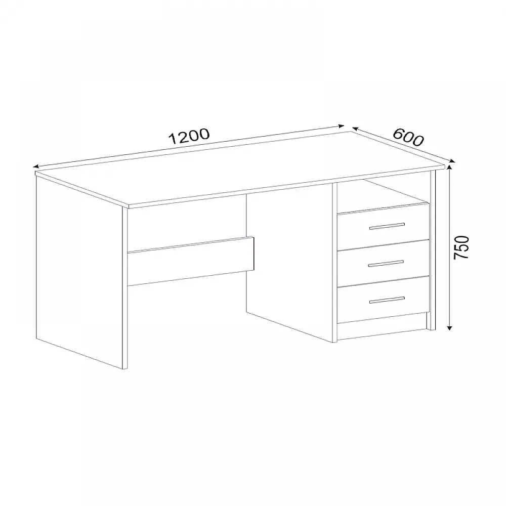Γραφείο εργασίας Eldoris Megapap χρώμα λευκό 120x60x75εκ. Γραφείο εργασίας Eldoris Megapap χρώμα λευκό 120x60x75εκ.