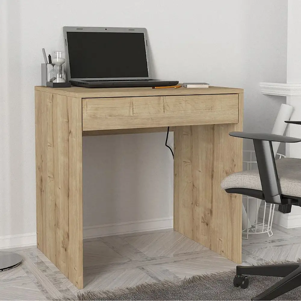 Γραφείο εργασίας Mida Megapap χρώμα sapphire oak 72x60x73,8εκ. | GP042-0205,2