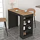 Τραπέζι μπαρ Monaco Megapap χρώμα ανθρακί - sapphire oak 120x51,6x101,8εκ. Τραπέζι μπαρ Monaco Megapap χρώμα ανθρακί - sapphire oak 120x51,6x101,8εκ.