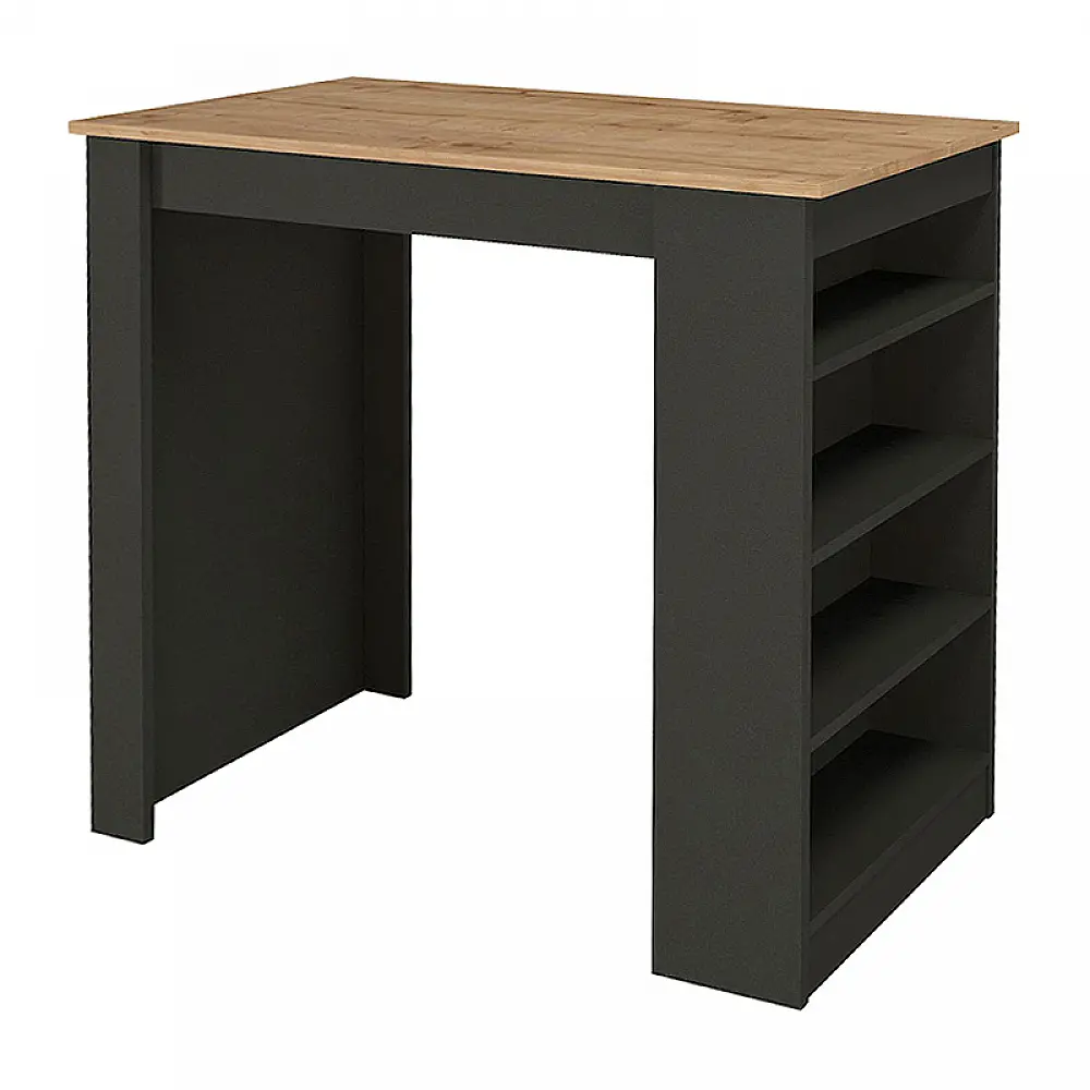 Τραπέζι μπαρ Monaco Megapap χρώμα ανθρακί - sapphire oak 120x51,6x101,8εκ. Τραπέζι μπαρ Monaco Megapap χρώμα ανθρακί - sapphire oak 120x51,6x101,8εκ.