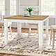 Τραπέζι Darlen Megapap χρώμα λευκό - sapphire oak 110x72x74εκ. Τραπέζι Darlen Megapap χρώμα λευκό - sapphire oak 110x72x74εκ.
