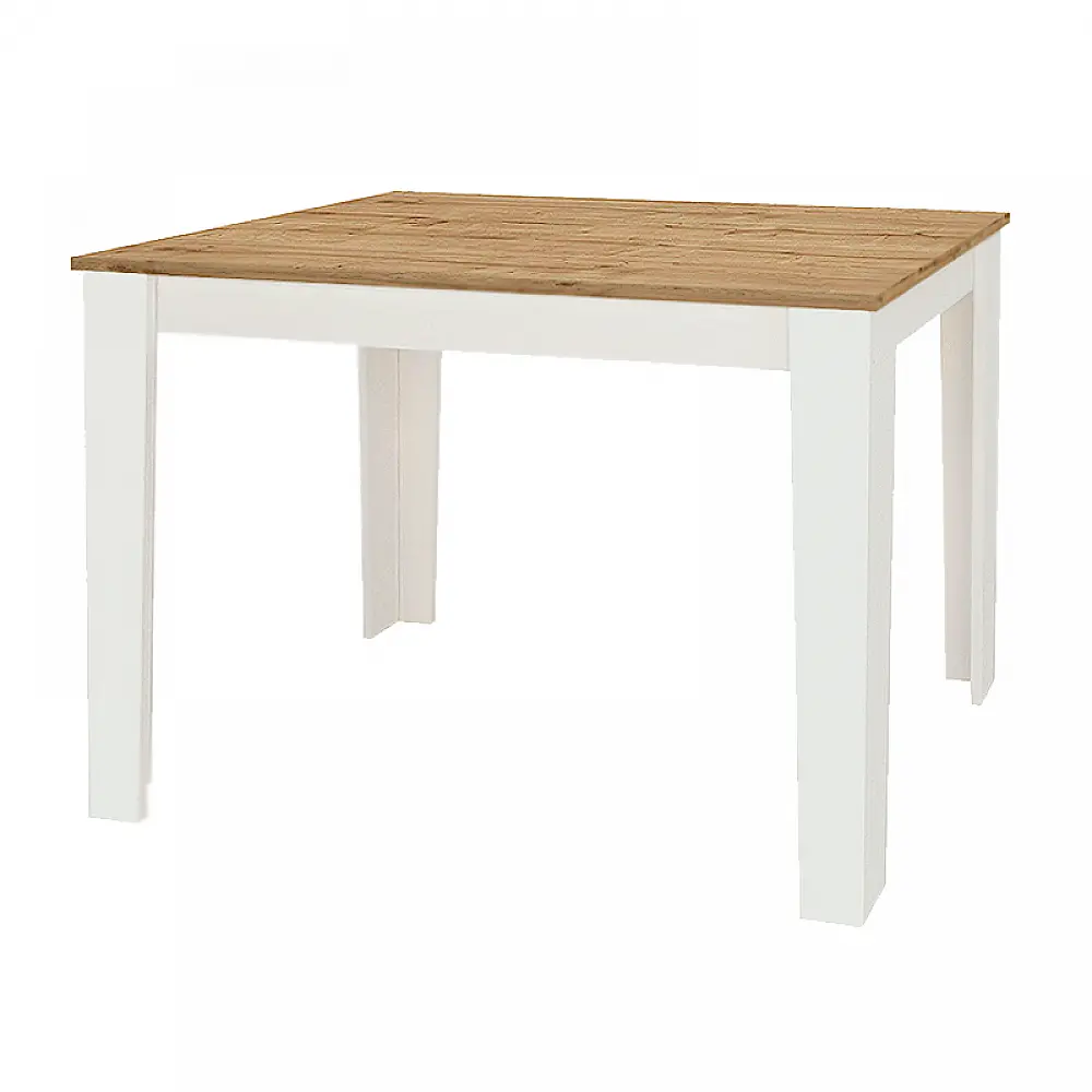 Τραπέζι Darlen Megapap χρώμα λευκό - sapphire oak 110x72x74εκ. Τραπέζι Darlen Megapap χρώμα λευκό - sapphire oak 110x72x74εκ.