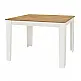 Τραπέζι Darlen Megapap χρώμα λευκό - sapphire oak 110x72x74εκ. Τραπέζι Darlen Megapap χρώμα λευκό - sapphire oak 110x72x74εκ.