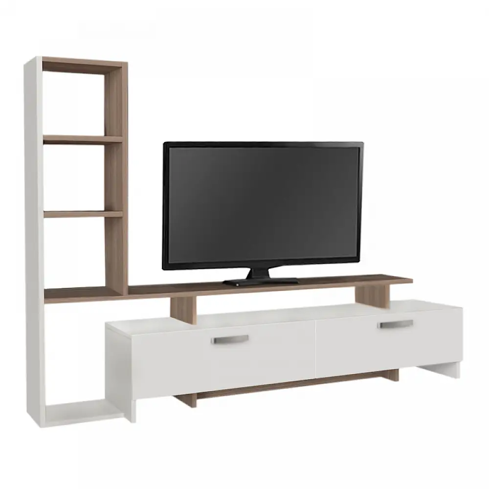 Σύνθεση τηλεόρασης Simal Megapap με LED χρώμα λευκό - cordoba 168,2x31,3x120εκ. | GP042-0217,1