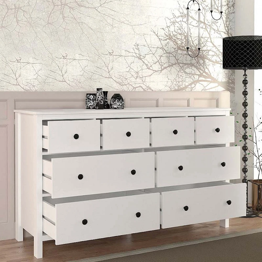 Συρταριέρα - Μπουφές Sabina Megapap χρώμα λευκό 160x50x96εκ. Συρταριέρα - Μπουφές Sabina Megapap χρώμα λευκό 160x50x96εκ.
