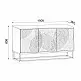 Μπουφές Themis Megapap χρώμα μαύρο - sapphire oak 150x35x83,6εκ. Μπουφές Themis Megapap χρώμα μαύρο - sapphire oak 150x35x83,6εκ.