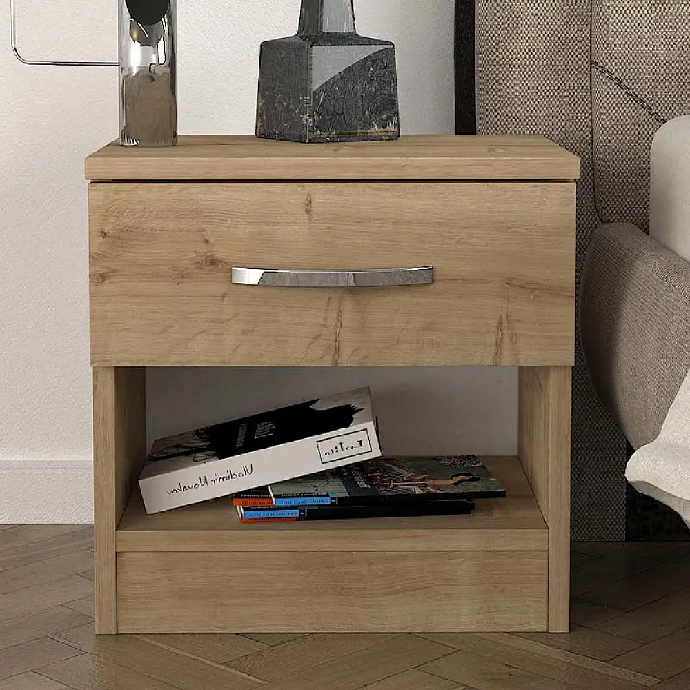 Κομοδίνο Lube Megapap χρώμα sapphire oak 40x28,2x40εκ. - GP042-0226,1 Κομοδίνο Lube Megapap χρώμα sapphire oak 40x28,2x40εκ. - GP042-0226,1