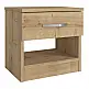 Κομοδίνο Lube Megapap χρώμα sapphire oak 40x28,2x40εκ. - GP042-0226,1 Κομοδίνο Lube Megapap χρώμα sapphire oak 40x28,2x40εκ. - GP042-0226,1