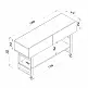 Κονσόλα Aron Megapap χρώμα atlantic pine 138,8x41x75,7εκ. | GP042-0228,1
