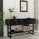 Κονσόλα Aron Megapap χρώμα μαύρο εφέ μαρμάρου 138,8x41x75,7εκ. | GP042-0228,3