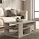 Τραπεζάκι σαλονιού Abdera Megapap χρώμα travertine 110x60x42εκ. | GP042-0240,5