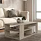 Τραπεζάκι σαλονιού Abdera Megapap χρώμα travertine 110x60x42εκ. | GP042-0240,5