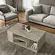 Τραπεζάκι σαλονιού Abdera Megapap χρώμα travertine 110x60x42εκ. | GP042-0240,5
