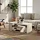 Τραπεζάκι σαλονιού Abdera Megapap χρώμα travertine 110x60x42εκ. | GP042-0240,5