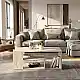 Τραπεζάκι σαλονιού Abdera Megapap χρώμα travertine 110x60x42εκ. | GP042-0240,5